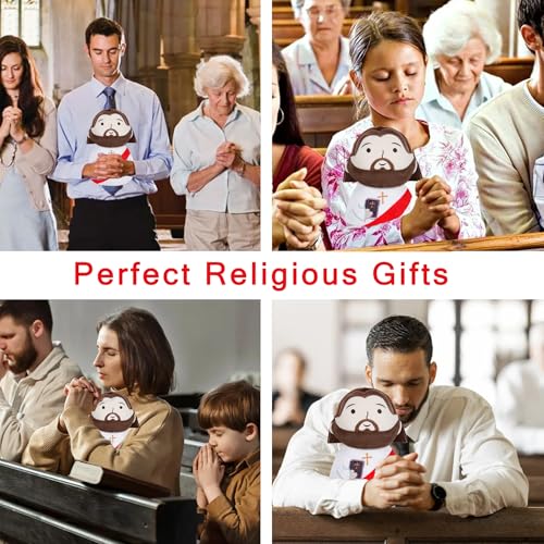Jesus Plush Doll Bible Stuffed - First Communion Stuffed Animal Jesus Perfect for Kids and Adults Ideal Prayer Gift Religious Keepsake Red 11 Inch - style: Red Jesus Doll