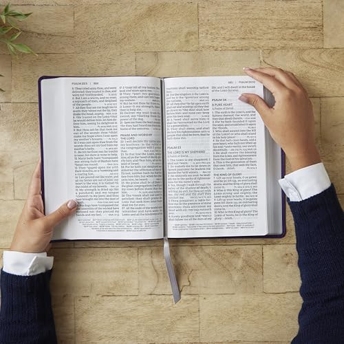 KJV Giant Print End-of-Verse Reference Bible, Brown Leathersoft, Red Letter, Comfort Print