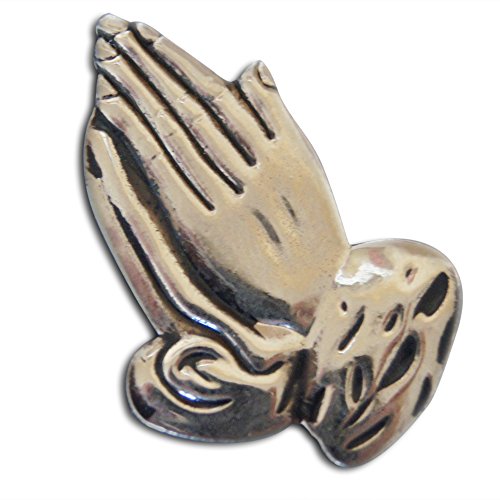 4-Piece Religious Mixed Crosses, Praying Hands, & Dove Lapel or Hat Pin & Tie Tack Set with Clutch Back by Novel Merk
