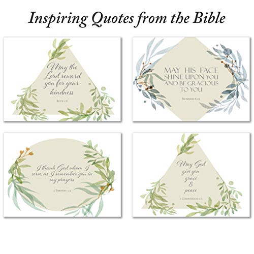 Thank You Inspirational Bible Verse Note Cards with Envelopes - Pack of 48 - style: Thank You
