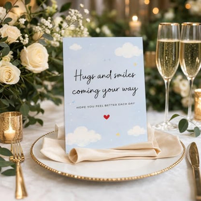 Warm Comfort Get Well Wishes Greeting Card Gift For Loved Ones - color: QY-152