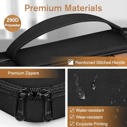 FINPAC Bible Cover, Carrying Book Case Bible Bag with Handle - color: Black & Brown