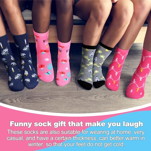 Toulite 12 Pairs Christian Socks for Women Mom Pastor Wife Gift