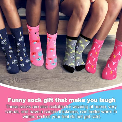 Toulite 12 Pairs Christian Socks for Women Mom Pastor Wife Gift