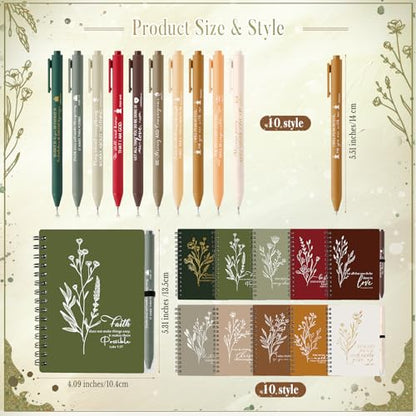 Resurhang Christian Gift Bulk for Women with Notes, Retro Color, 40 Pcs - color: Retro Color