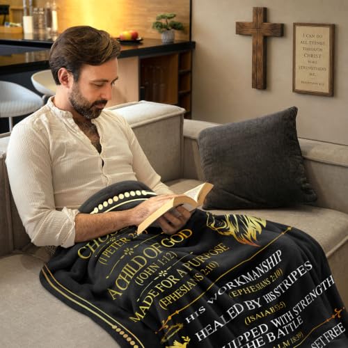 Christian Gifts for Men Blanket 60"x50",Birthday Gifts for Men - color: Man of God