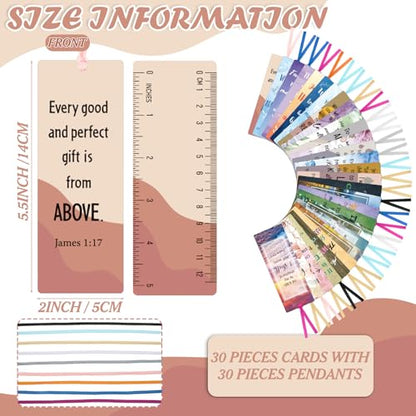 Chinco 120 Pack Christian Bookmarks Bible Verse Bookmarks with Scripture Religious Inspirational Quotes Bible Cards Easter Sunday School Gifts Church Supplies(Mixed Style) - style: Mixed Style