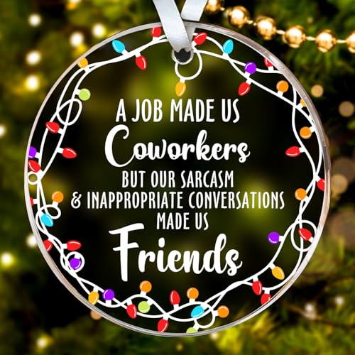 HEXMOZ Coworker Ornament - Christmas Coworkers Gifts for Work Besties - color: Coworker 2