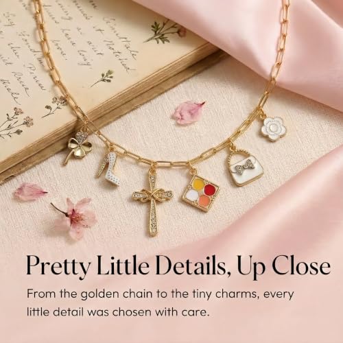 Bible Charm Chain Accessories - Christian Cross Gift - color: Fashion Apparel