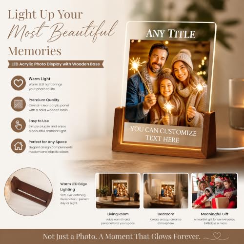 Custom Family Picture Frame,Personalized Gifts for Women Men Mom Dad - color: S8