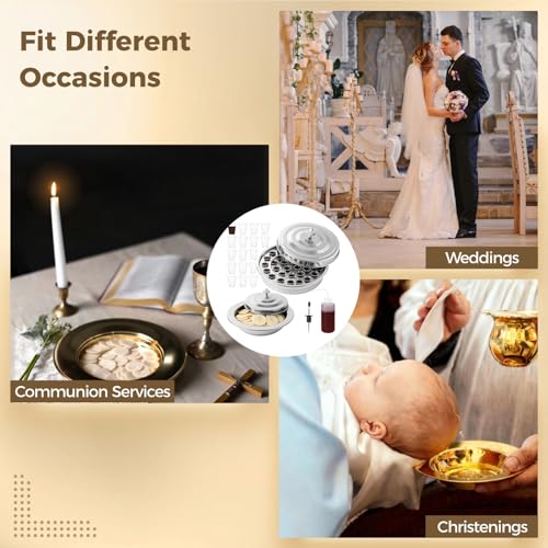 Communion Set, 40-Cup Communion Tray with Lid