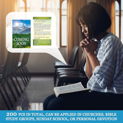 200 Pcs Gospel Tracts Salvation Cards,Coming Soon - style: Coming Soon