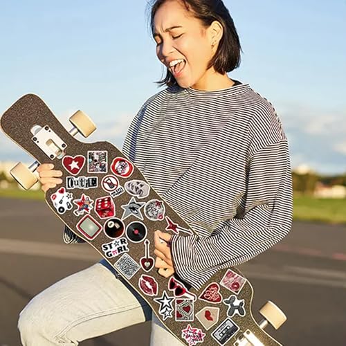 BEATRI Aesthetic Downtown Girls Stickers 50Pcs Vinyl Waterproof Trendy Y2K - color: Downtown Girls Stickers