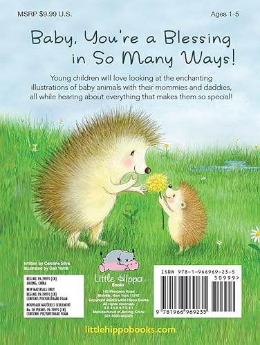 Little Hippo Books Baby's First Blessings I Best Kid's Books & Religious Board Books I Children's Books of Faith I Baby Books