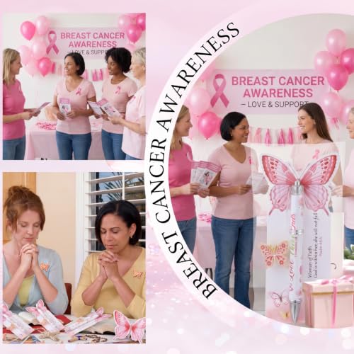 Motiskyy 50 Set Breast Cancer Awareness Gifts Bulk for Women