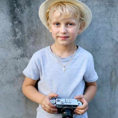 IEFLIFE Gifts for Son Men - Gifts for Son Grandson Boy Cross Necklaces - color: Grandson