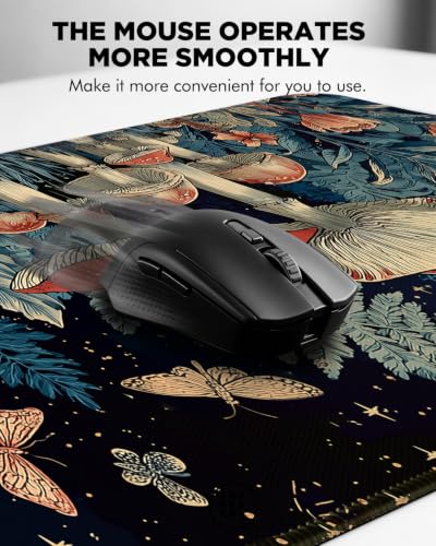Mouse Pad, Desk Mat, 31.5x11.8in Large Mousepad, Mushroom - color: Mushroom