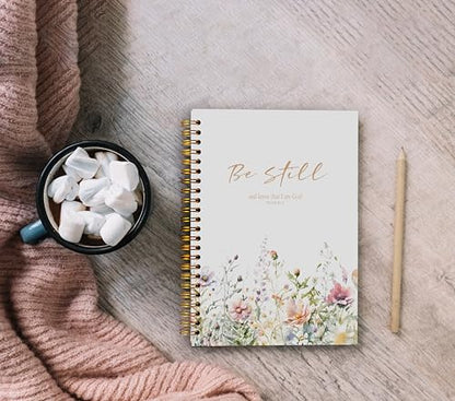 Floral Christian Bible Spiral Notebook Journal 5.5x8.3 Inch - color: 3-Christian-notebook