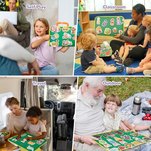 CHEFAN 12 Pack Felt Board Story Sets, Flannel Board Stories for Classroom - color: Fairy-tales-12pack-c