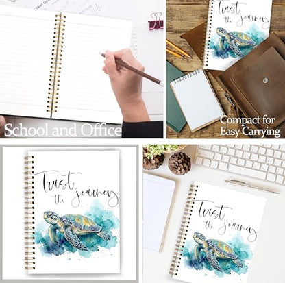Sea Turtle Ocean Notebook, Coastal Beach Animal Journal for Women, Sea Turtle Gifts for Women Lovers, Ocean Marine Biology Spiral Notebook Journal 5.5x8.3 - color: Color 18