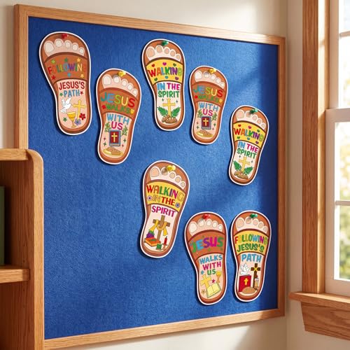 Fancy Land Sunday School Craft for Kids Jesus Walks with Us VBS Craft 24Set