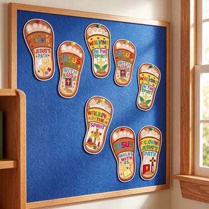 Fancy Land Sunday School Craft for Kids Jesus Walks with Us VBS Craft 24Set