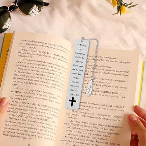 2Pcs Christian Bookmark Religious Gifts for Women Men Christian Birthday Gift Reading Lovers Gift Bible Verse Book Markers Scripture Gifts Inspirational Present for Friends
