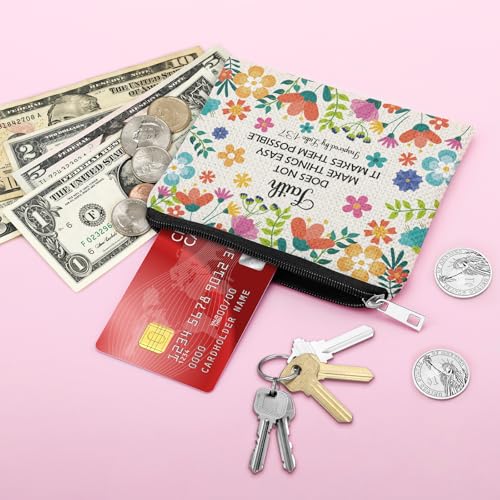 Religious Inspirational Gifts Coin Purse for Women Christian Present for Friend Teen Bible Verse Gift Scripture Present for Sister Daughter Her Coin Pouch Christmas Birthday Gifts Zipper Change Pouch - color: Christian Gifts