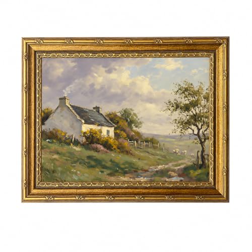 Charming farmhouse Vintage Canvas Wall Art Framed Artwork 10X8 Inch - color: Charming farmhouse Vintage 41, size: 10"L x 8"W