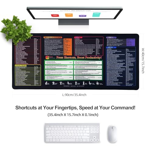 XXL Gaming Mouse Pad 35.4x15.7 Professional Large Mouse Pad & Computer Game Mouse Mat-90x40 Excelnew - color: Excelnew, size: 35.4L x 15.7W inches
