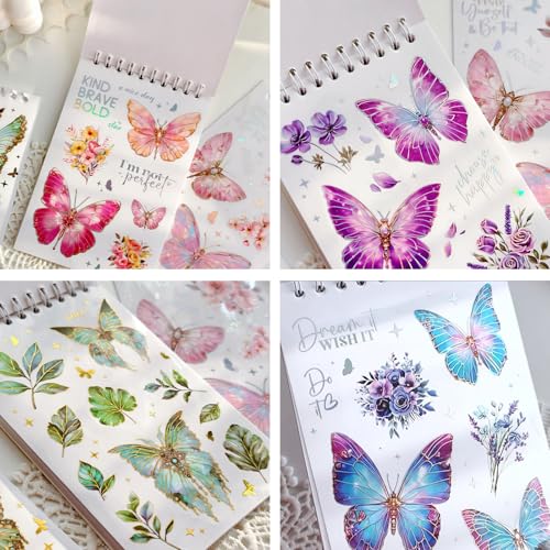 Butterfly Sticker Book 36 Sheets 300+ Pcs Aesthetics Stickers - style: Butterfly