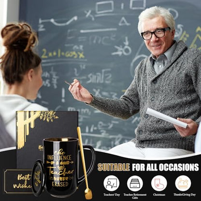 Teacher Gifts, Teacher Appreciation Gift Set 18oz Coffee Mug - color: Teacher-Black