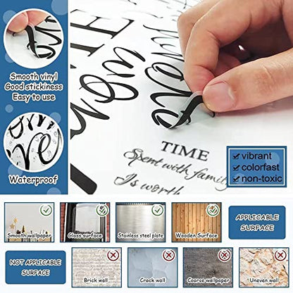 Eventually All Pieces Fall into Place Inspirational Quotes Wall Decals Saying Vinyl Wall Art Sticker Home Decor 22×19In