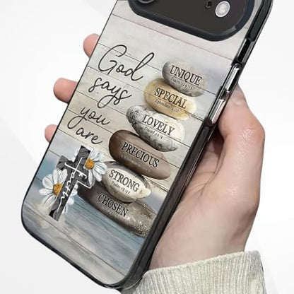 God Cross Wood Grain Phone Case Compatible with iPhone 17 Air Case - color: Pattern 3, size: for iPhone 17 Air