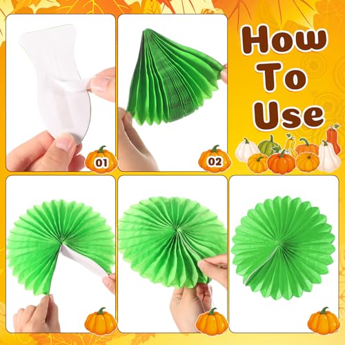 Gersoniel 81 Pcs Fall Thanksgiving Tree Bulletin Board for Classroom Be Leaf in Yourself Thanksgiving Tree Bulletin Board Decorations 3D DIY Paper Fans Pumpkin Cutouts Autumn School Home Wall Decor - style: Fall Leaf