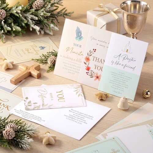 24 Pack Christian Pastor Ministry Appreciation Cards, Pastor - style: Pastor