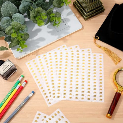 JarThenaAMCS 2400 Pcs Graduation Cap Mini Stickers Gold Foil 2026 Grad Hat Self-Adhesive Sticker Decals for Planner Reward Envelope Greeting Cards Scrapbook DIY School Party Supplies, 0.5 Inch - style: Graduation Cap