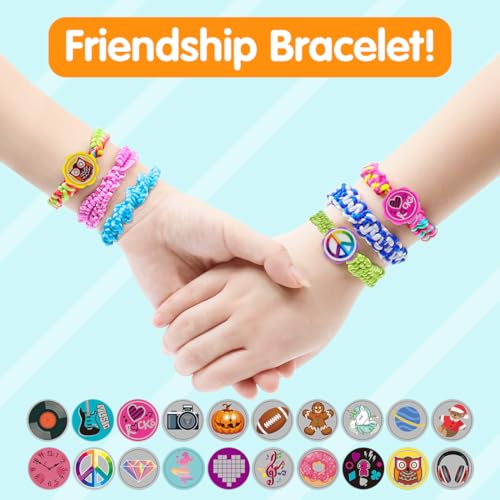 VERTOY Friendship Bracelet Making Kit for Girls - Cool Arts and Crafts Toys for 6 7 8 9 10 11 12 Years Old, Bracelet String and Rewarding Activity, Best Birthday Gifts for Teen Girls - color: Green