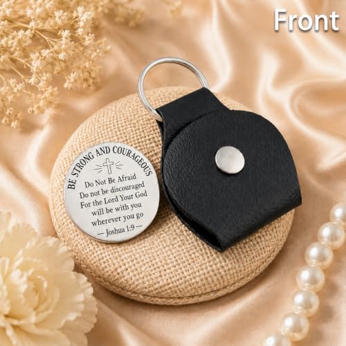 Ikacvb Christian Keychain Religious Gifts For Women Men Pocket Hug Token