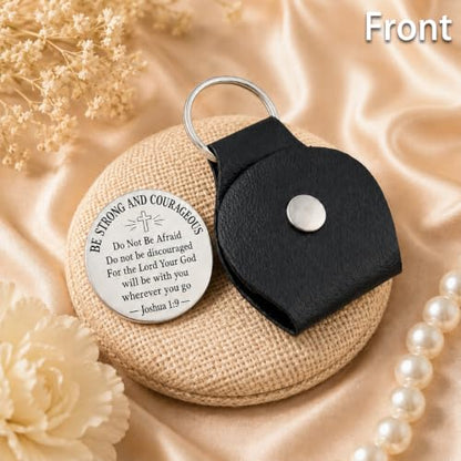 Ikacvb Christian Keychain Religious Gifts For Women Men Pocket Hug Token