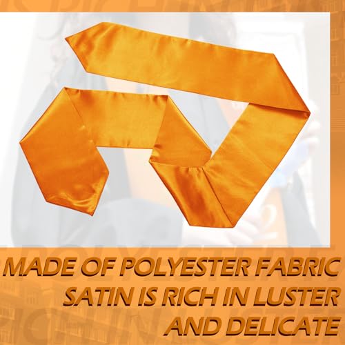 Geyoga 24 Pcs Graduation Stole Bulk Sublimation Blank 70 in - color: Orange