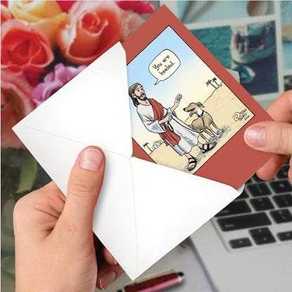 NobleWorks Funny Get Well Soon Card w/Envelope You Are Heeled C6359GWG - style: You Are Heeled