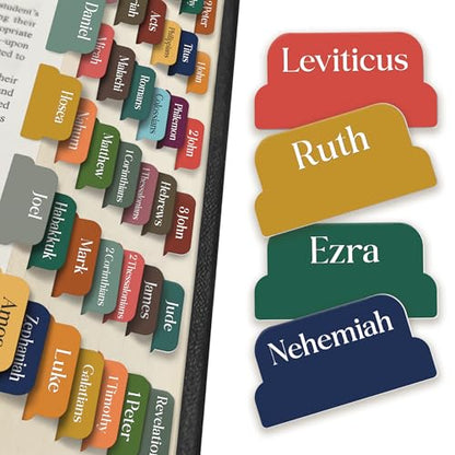 90 Christian Bible Tabs - Bohemian/Boho Version - color: Boho