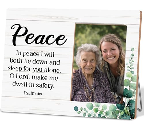 Christian Picture Frames for Women - color: Psalm 4:8
