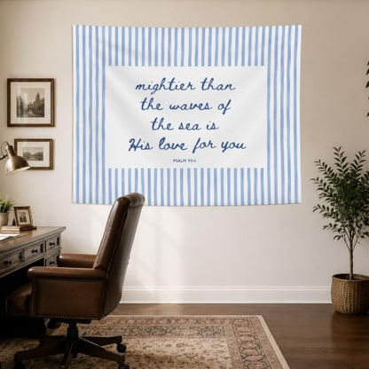 BRGYRS Christian Psalm Religious Wall Tapestry Hanging Decor,50x60 Inch - color: Bible verse