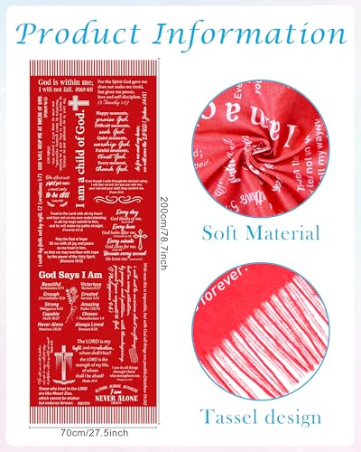 Bozidol Prayer Shawls and Wraps for Women - color: Red