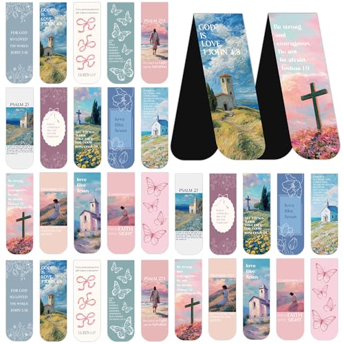 Christian Magnetic Bookmarks, Bible Verse Book Marks for Women - style: Aesthetic Christian
