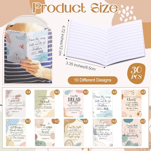 Kinlop 30 Pcs Christian Gifts for Women Small Prayer Journals, Bohemia - style: Bohemia