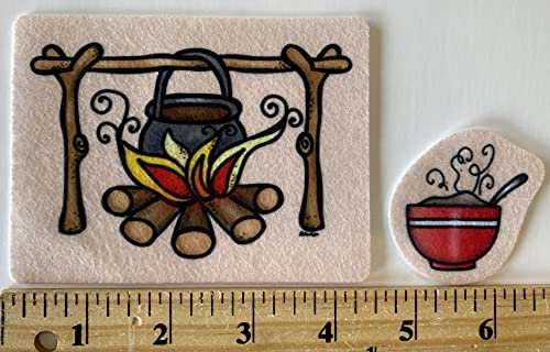 Jacob & Esau Felt Figures for Bible Flannel Board Stories 15 Precut Figures Story Guide Activity Pages