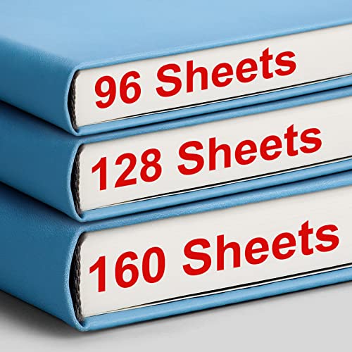 AHGXG Lined Journal Notebook, 320 Numbered Pages, A5 (5.75'' X 8.38'') - color: Light Blue, size: A5